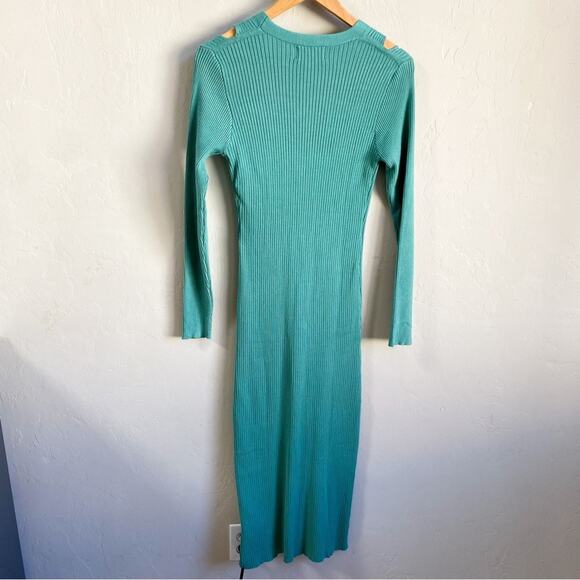 NWT Heartloom Marija Ribbed Cutout Long Sleeve Sweater Dress - Picture 3 of 6